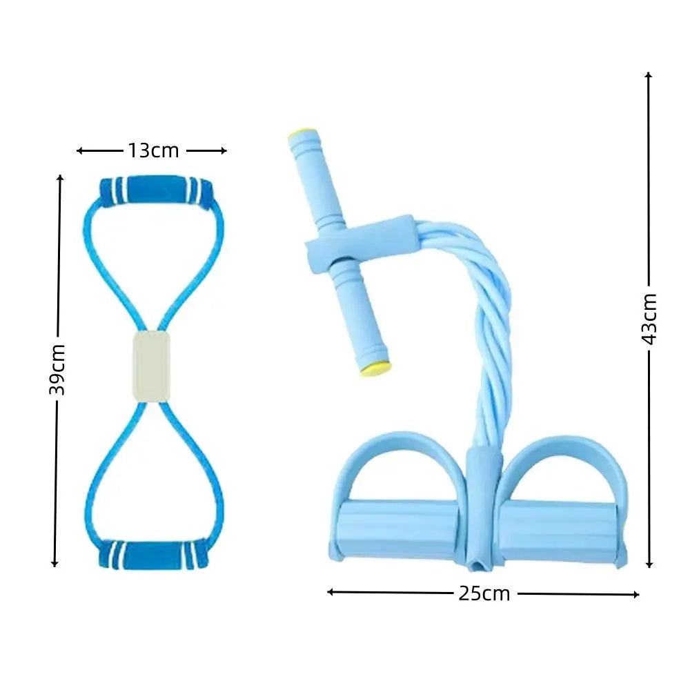 Entrenador Multifuncional de Resistencia con Pedales y 6 Bandas | Fitness Completo en Casa