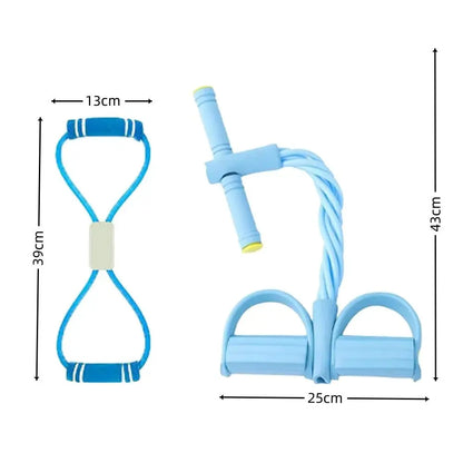 Entrenador Multifuncional de Resistencia con Pedales y 6 Bandas | Fitness Completo en Casa